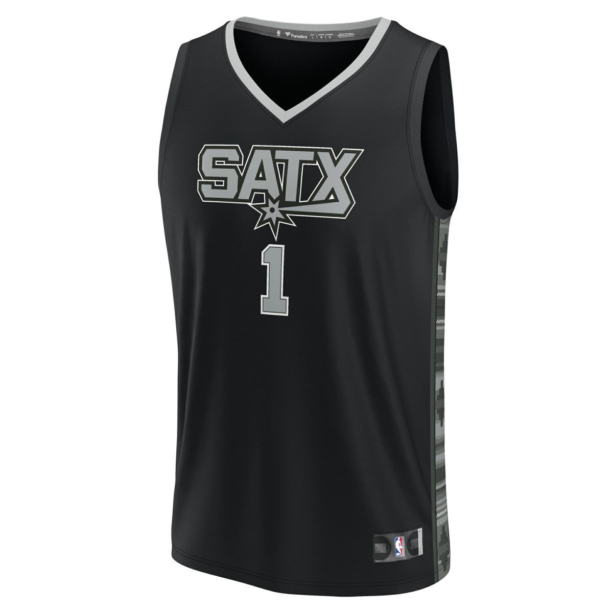 Victor Wembanyama San Antonio Spurs Fast Break Replica Player Jersey - Statement Edition - Black