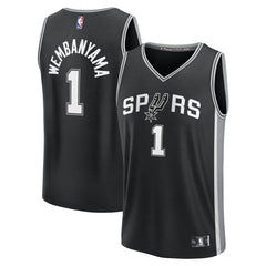 Victor Wembanyama San Antonio Spurs Youth Fast Break Replica Player Jersey - Icon Edition - Black