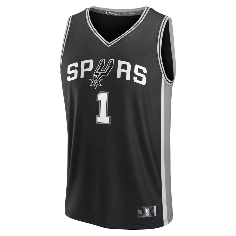 Victor Wembanyama San Antonio Spurs Fast Break Replica Player Jersey - Icon Edition - Black