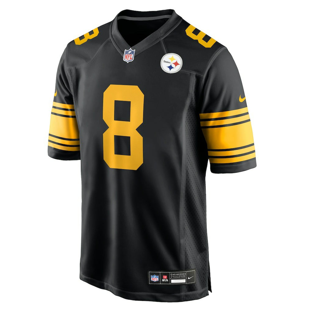Aaron Rodgers Pittsburgh Steelers Alternate Game Jersey - Black