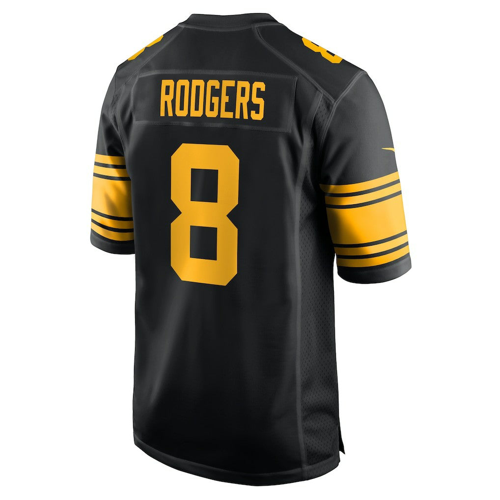 Aaron Rodgers Pittsburgh Steelers Alternate Game Jersey - Black