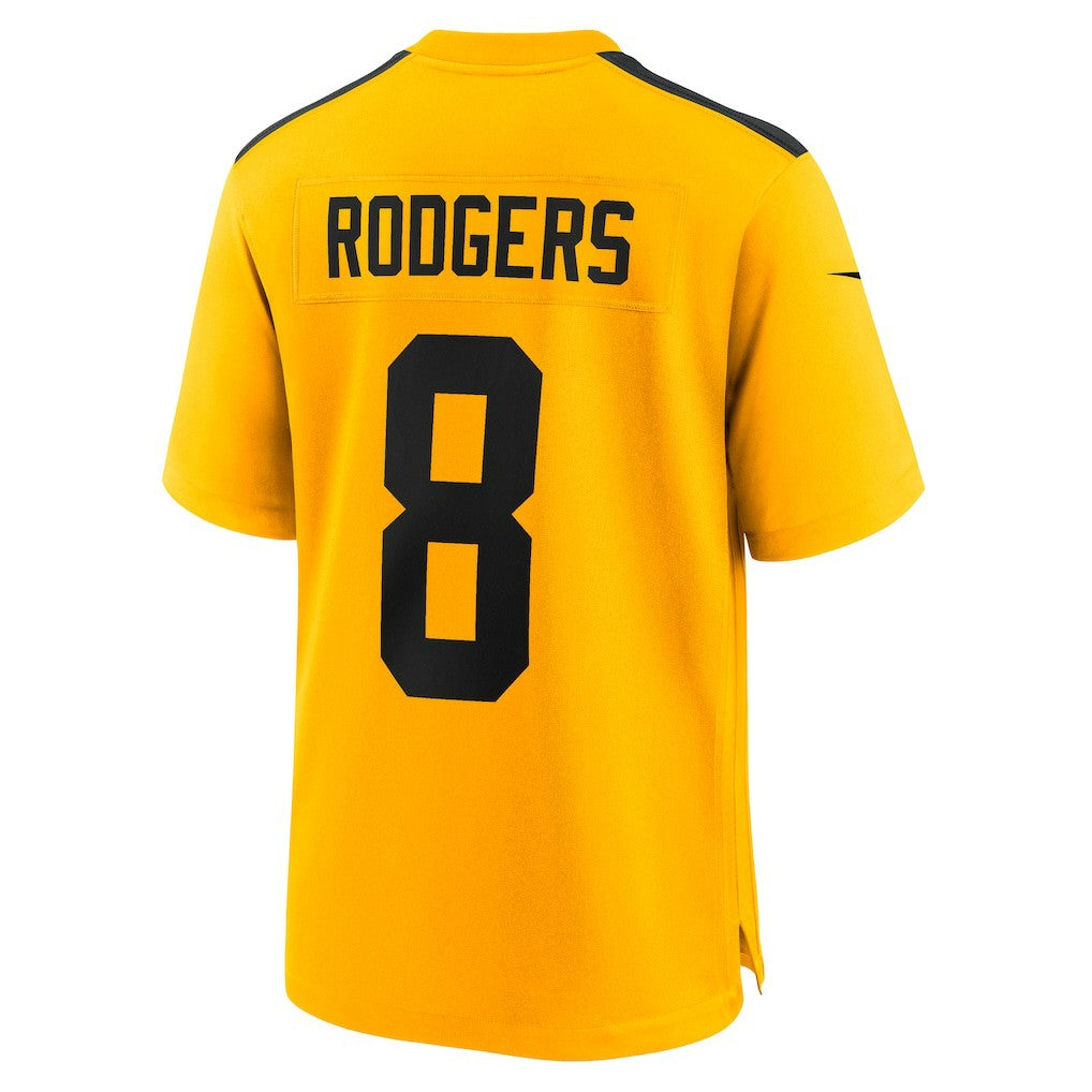Aaron Rodgers Pittsburgh Steelers Alternate 1933 Throwback Game Jersey - Gold