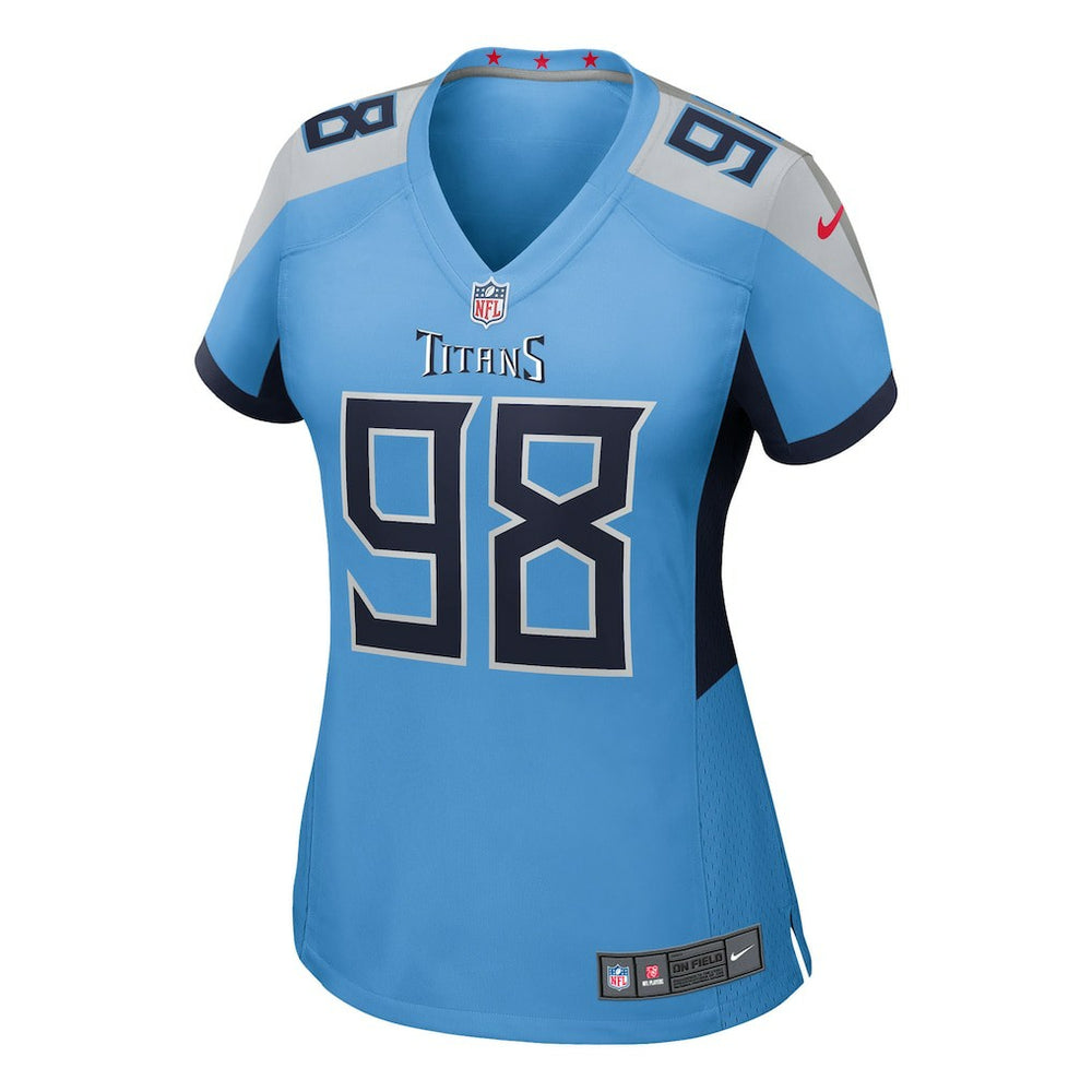 Jeffery Simmons Tennessee Titans Women's Team Game Jersey - Light Blue
