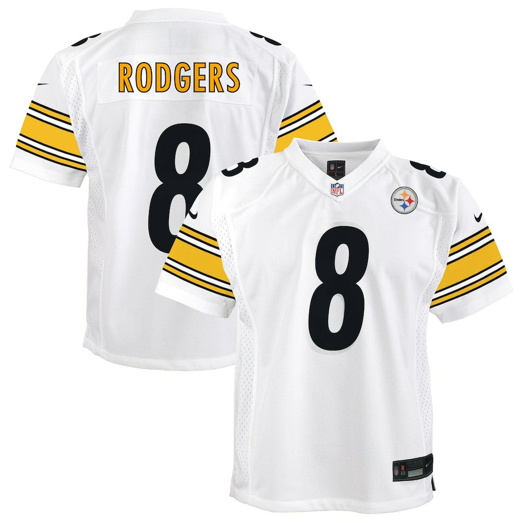 Aaron Rodgers Pittsburgh Steelers Youth Game Jersey?�C White