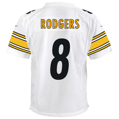 Aaron Rodgers Pittsburgh Steelers Youth Game Jersey?�C White