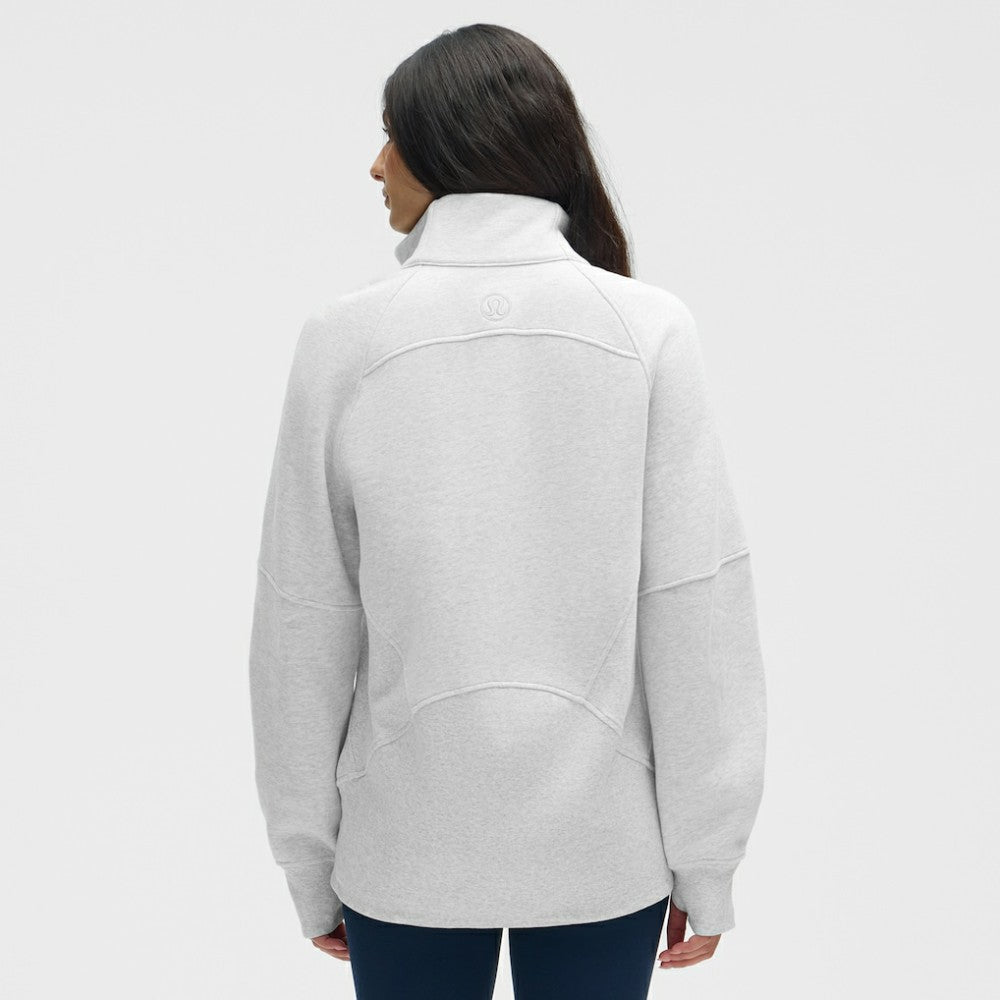 Florida Panthers lululemon Women's Long Scuba Oversized Half-Zip Funnel Neck Heathered Core Ultra Light Grey