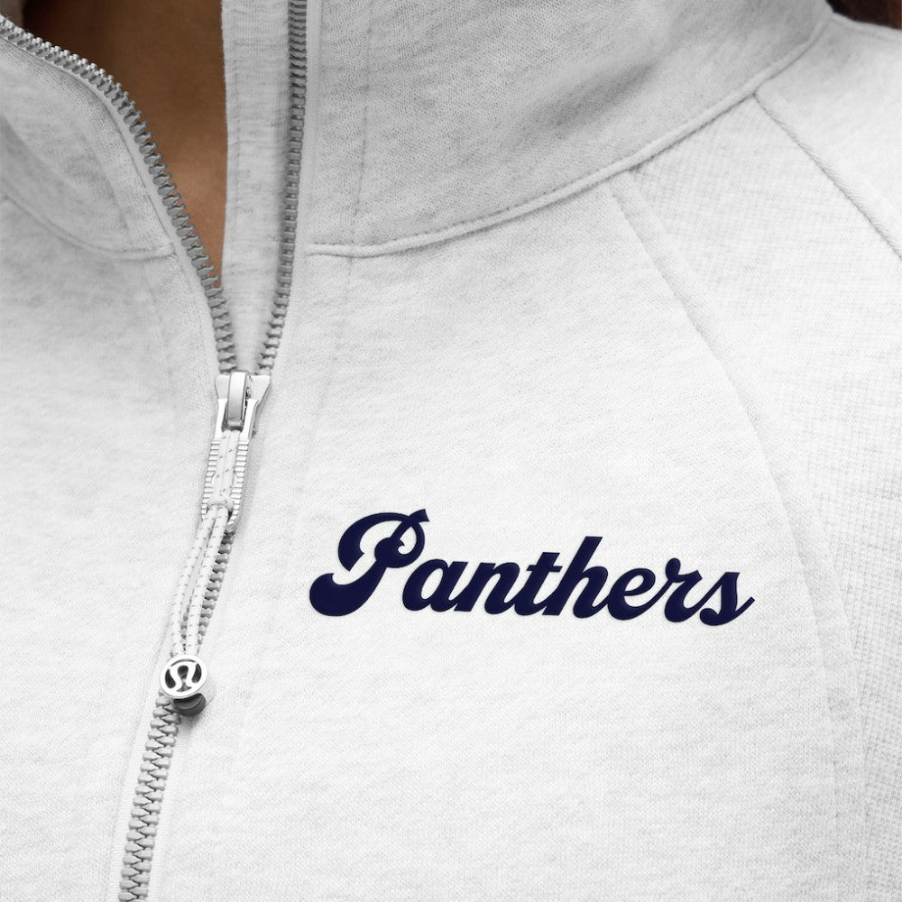 Florida Panthers lululemon Women's Long Scuba Oversized Half-Zip Funnel Neck Heathered Core Ultra Light Grey