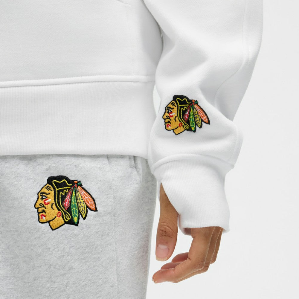 Chicago Blackhawks lululemon Women's Long Scuba Oversized Half-Zip Funnel Neck White