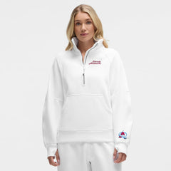 Colorado Avalanche lululemon Women's Long Scuba Oversized Half-Zip Funnel Neck White