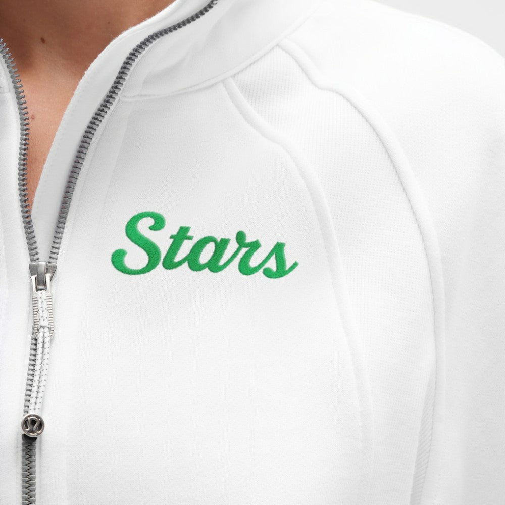 Dallas Stars lululemon Women's Long Scuba Oversized Half-Zip Funnel Neck White