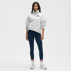 Vegas Golden Knights lululemon Women's Long Scuba Oversized Half-Zip Funnel Neck Heathered Core Ultra Light Grey
