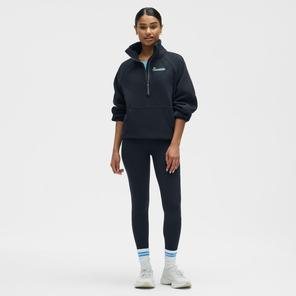Seattle Kraken lululemon Women's Long Scuba Oversized Half-Zip Funnel Neck True Navy