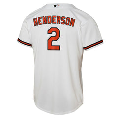 Gunnar Henderson Baltimore Orioles Youth Home Replica Player Jersey White | Nike