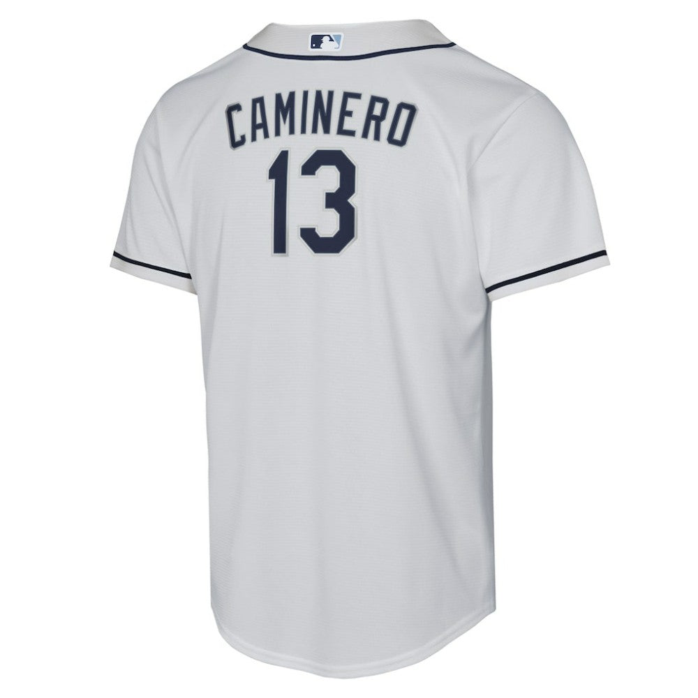 Junior Caminero Tampa Bay Rays Youth Home Replica Player Jersey White | Nike
