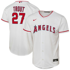 Mike Trout Los Angeles Angels Youth Home Replica Player Jersey White | Nike