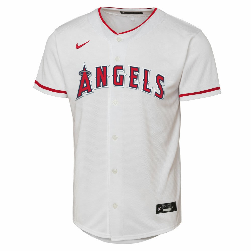 Mike Trout Los Angeles Angels Youth Home Replica Player Jersey White | Nike