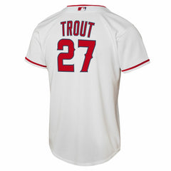 Mike Trout Los Angeles Angels Youth Home Replica Player Jersey White | Nike
