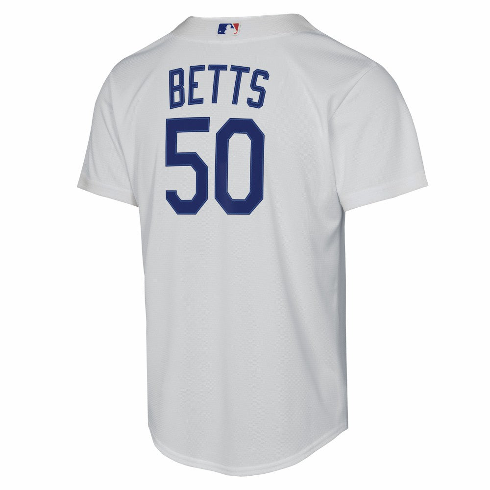 Mookie Betts Los Angeles Dodgers Youth Home Replica Player Jersey White | Nike