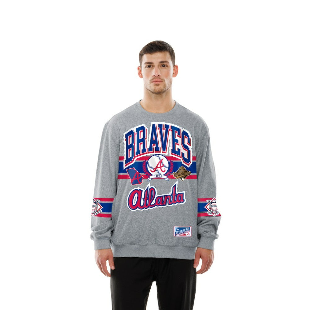 Atlanta Braves Sport Classics Sweatshirt Gray | New Era