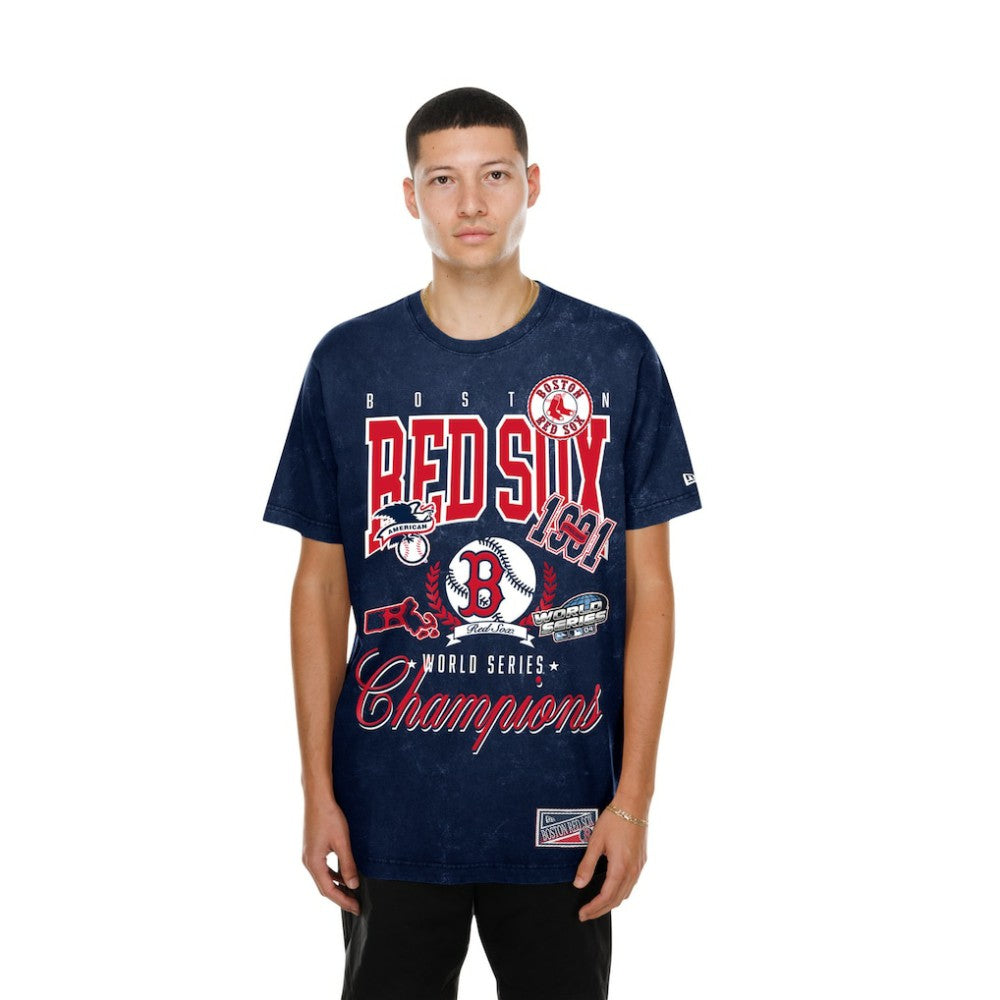Boston Red Sox Mineral Wash T-Shirt Navy | New Era