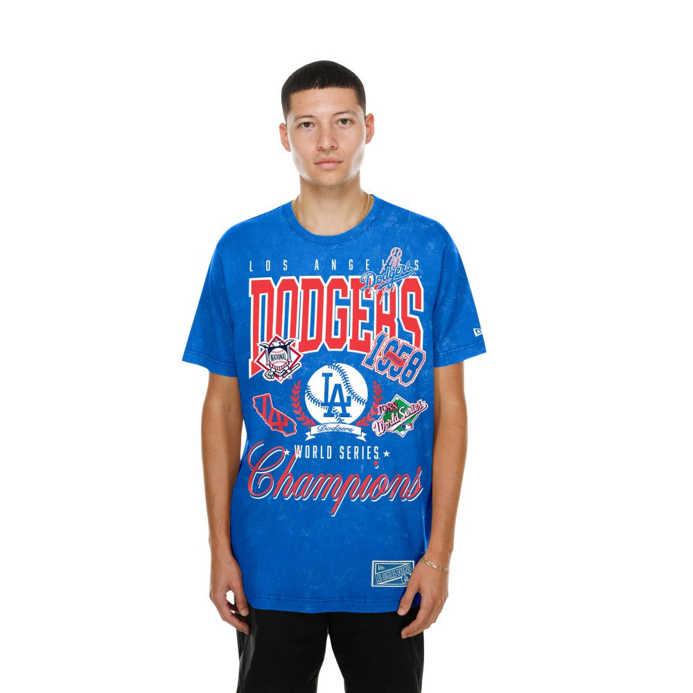 Los Angeles Dodgers Mineral Wash T-Shirt Royal | New Era