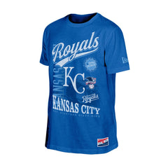 Kansas City Royals  Oversized Throwback Distressed T-Shirt Royal | New Era