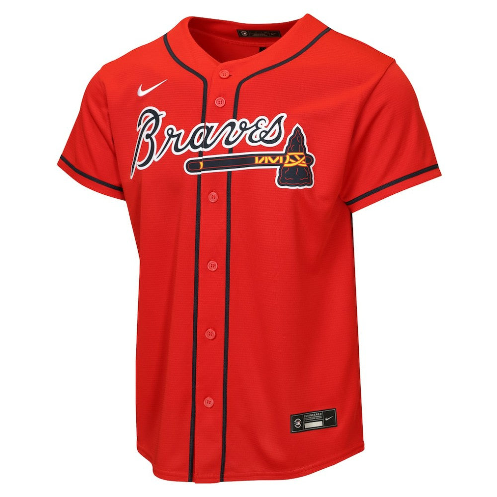 Atlanta Braves Youth Alternate Replica Jersey Red | Nike