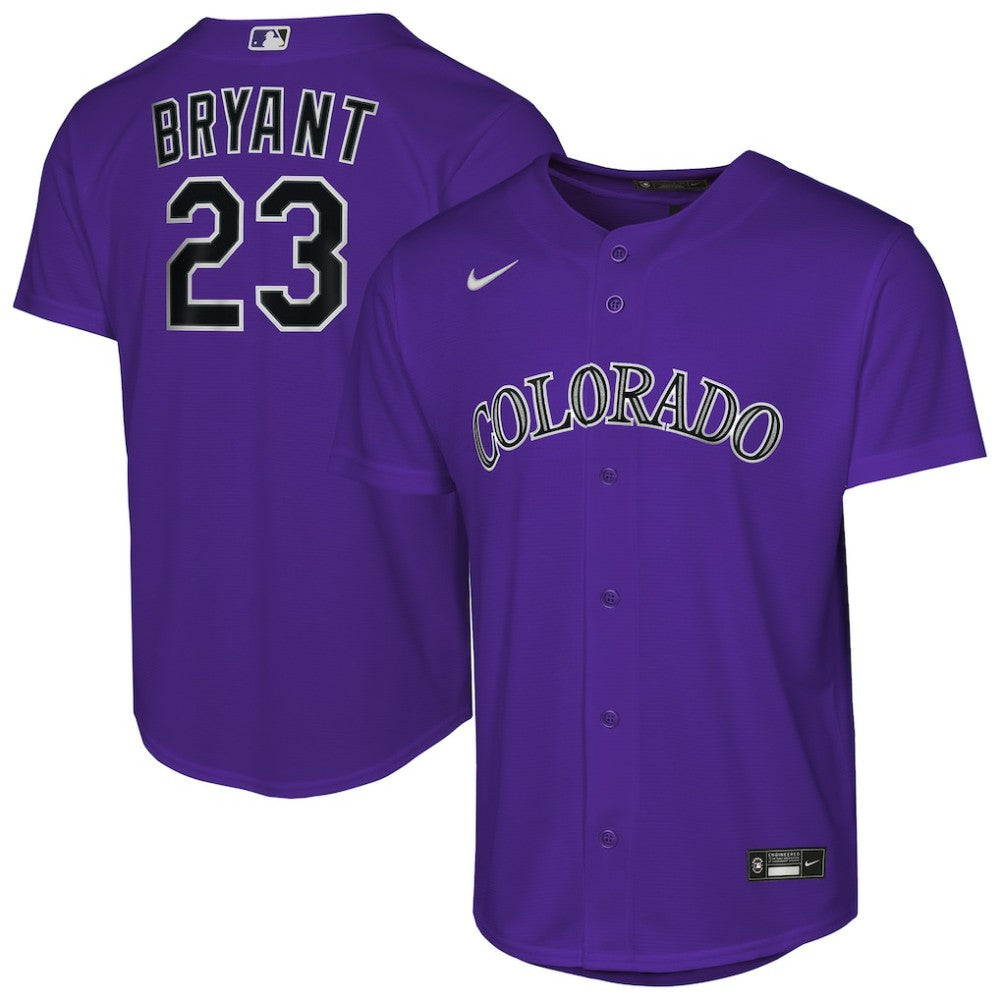 Kris Bryant Colorado Rockies Youth Alternate Replica Jersey Purple | Nike