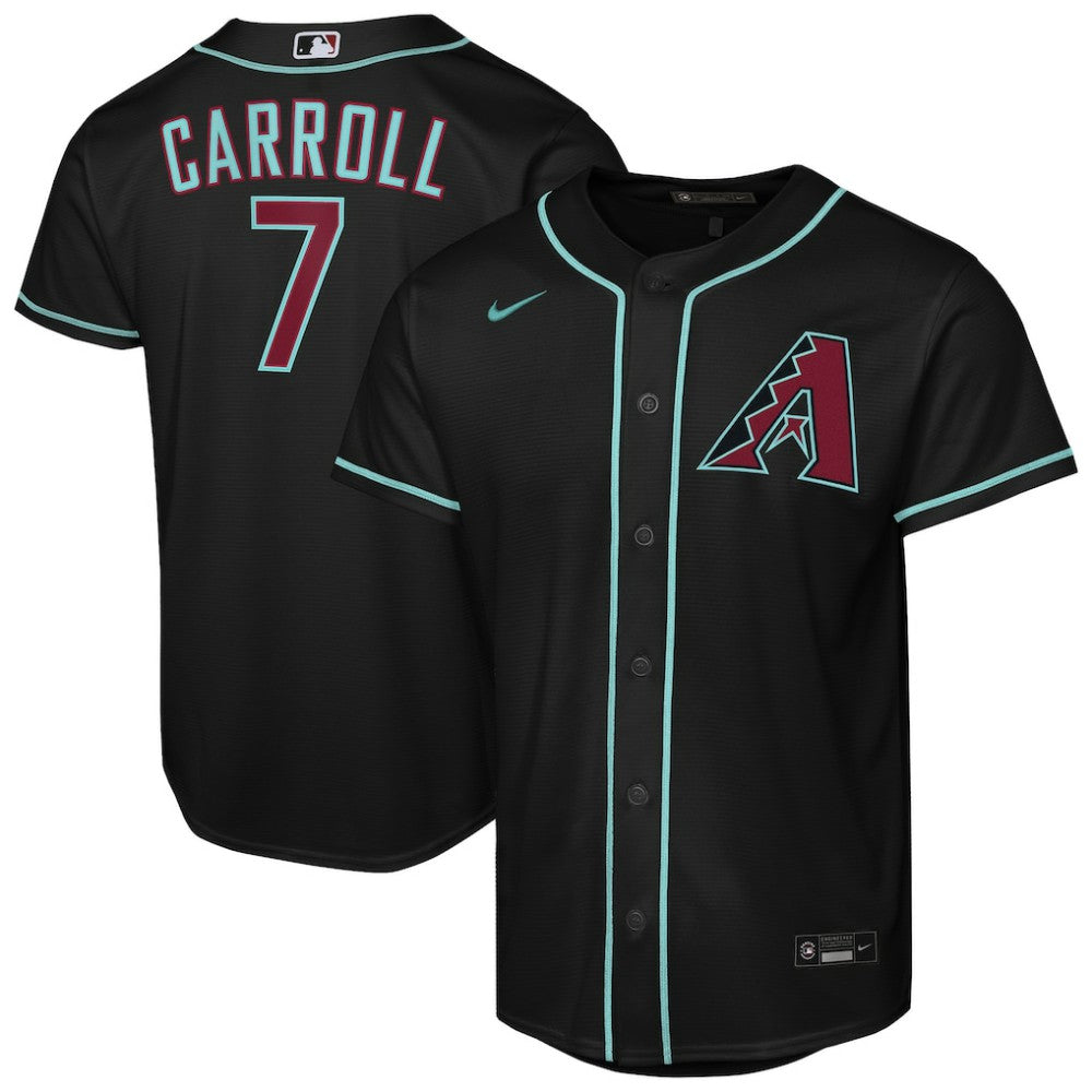 Corbin Carroll Arizona Diamondbacks Youth Alternate Replica Jersey - Black