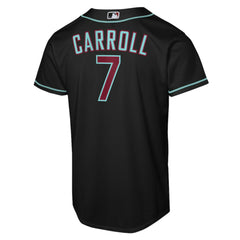 Corbin Carroll Arizona Diamondbacks Youth Alternate Replica Jersey - Black