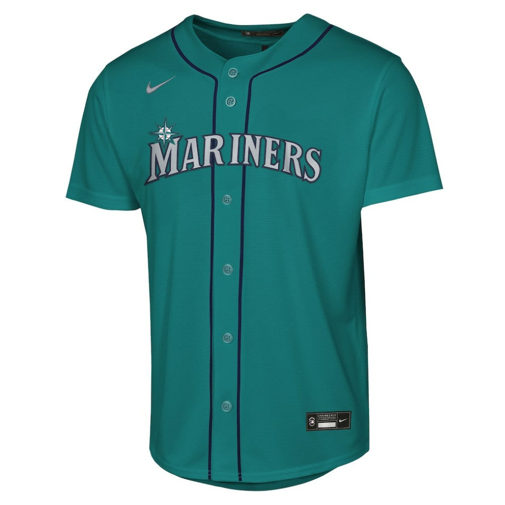 Cal Raleigh Seattle Mariners Youth Alternate Replica Jersey Teal | Nike