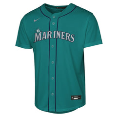 Cal Raleigh Seattle Mariners Youth Alternate Replica Jersey Teal | Nike