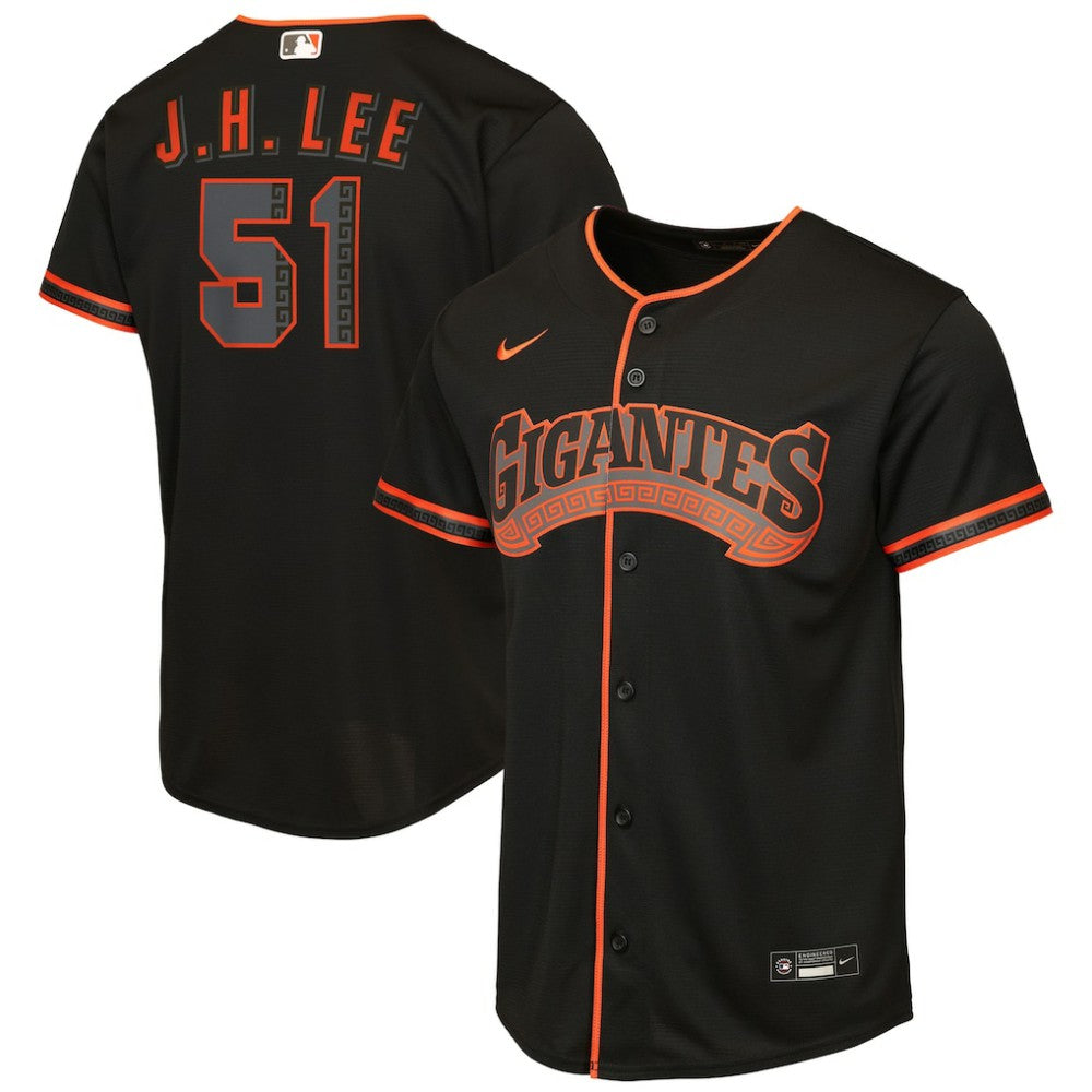 Jung Hoo Lee San Francisco Giants Youth Alternate 2 Replica Jersey Black | Nike