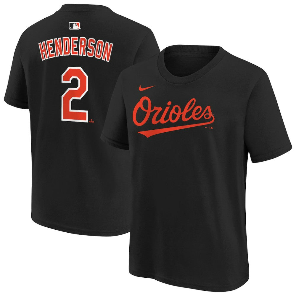 Gunnar Henderson Baltimore Orioles Youth Name & Number T-Shirt Black | Nike
