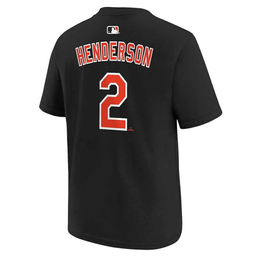 Gunnar Henderson Baltimore Orioles Youth Name & Number T-Shirt Black | Nike