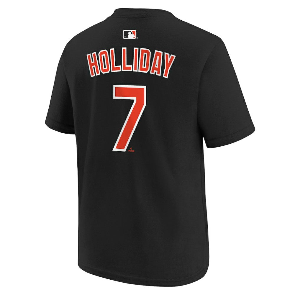 Jackson Holliday Baltimore Orioles Youth Name & Number T-Shirt Black | Nike