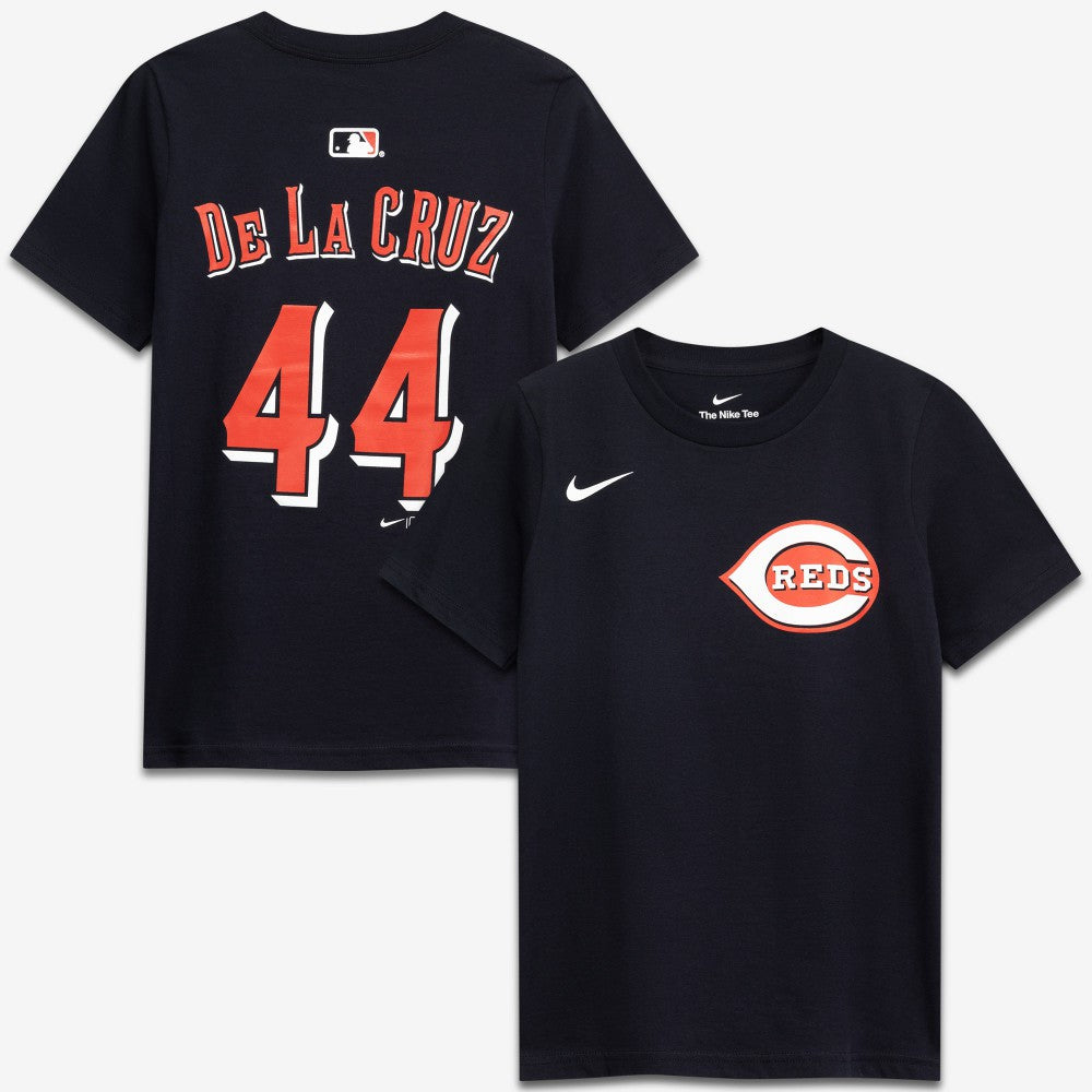 Elly De La Cruz Cincinnati Reds Youth Name & Number T-Shirt Black | Nike