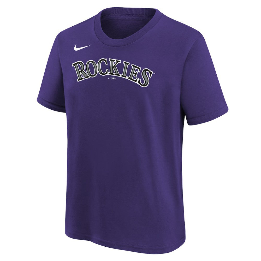 Kris Bryant Colorado Rockies Youth Name & Number T-Shirt Purple | Nike