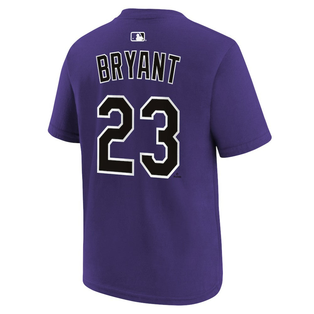 Kris Bryant Colorado Rockies Youth Name & Number T-Shirt Purple | Nike