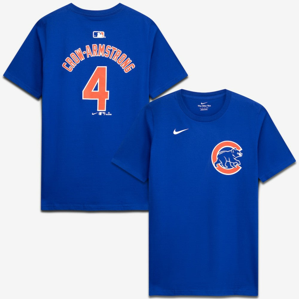 Pete Crow-Armstrong Chicago Cubs Youth Name & Number T-Shirt Royal | Nike