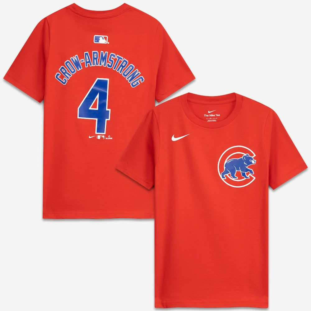 Pete Crow-Armstrong Chicago Cubs Youth Name & Number T-Shirt Red | Nike