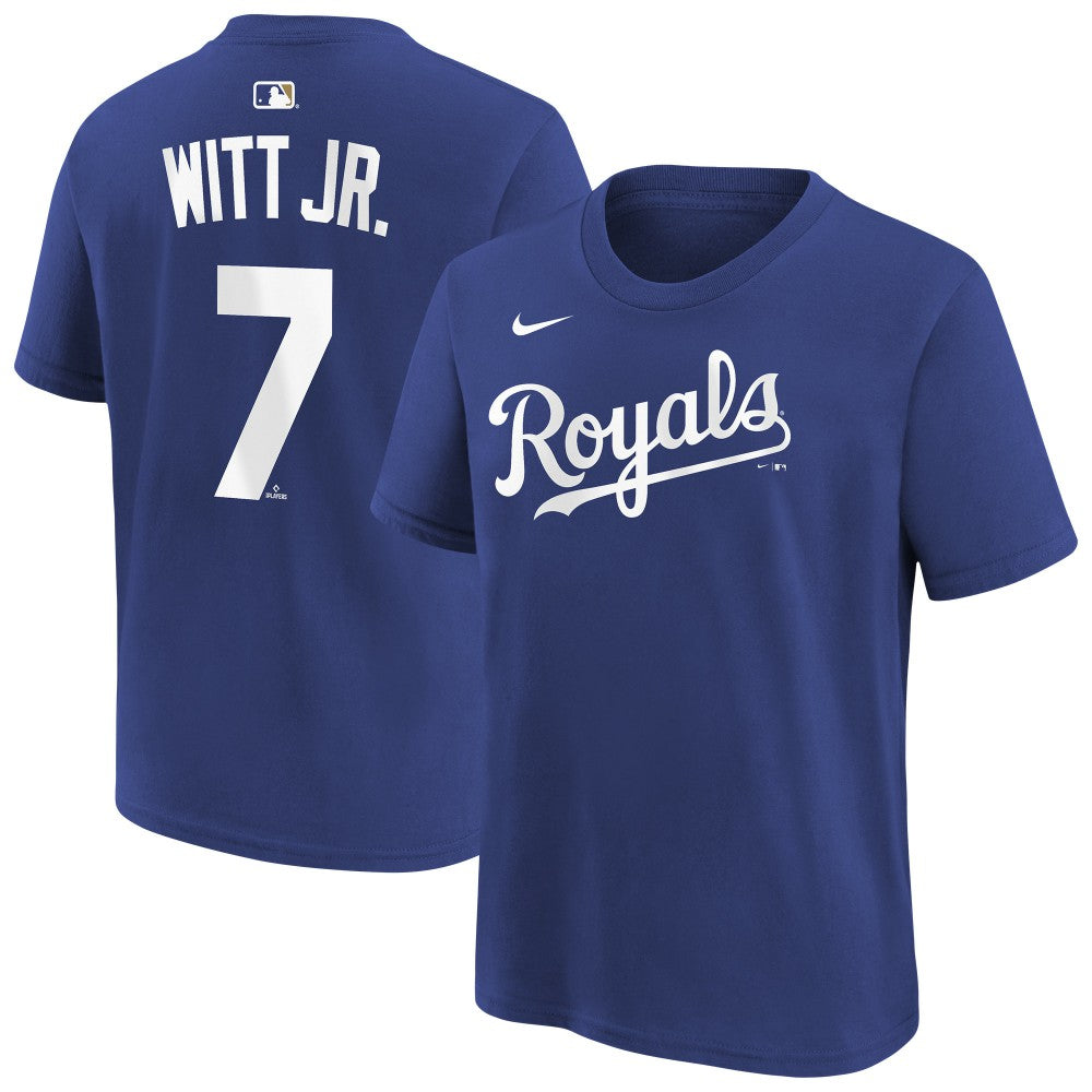 Bobby Witt Jr. Kansas City Royals Youth Name & Number T-Shirt Royal | Nike