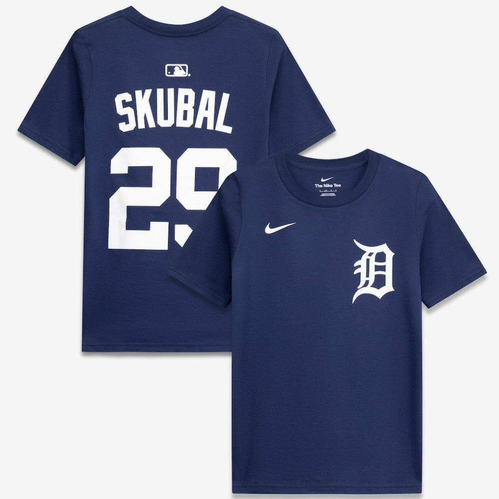 Tarik Skubal Detroit Tigers Youth Name & Number T-Shirt Navy | Nike