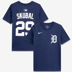 Tarik Skubal Detroit Tigers Youth Name & Number T-Shirt Navy | Nike