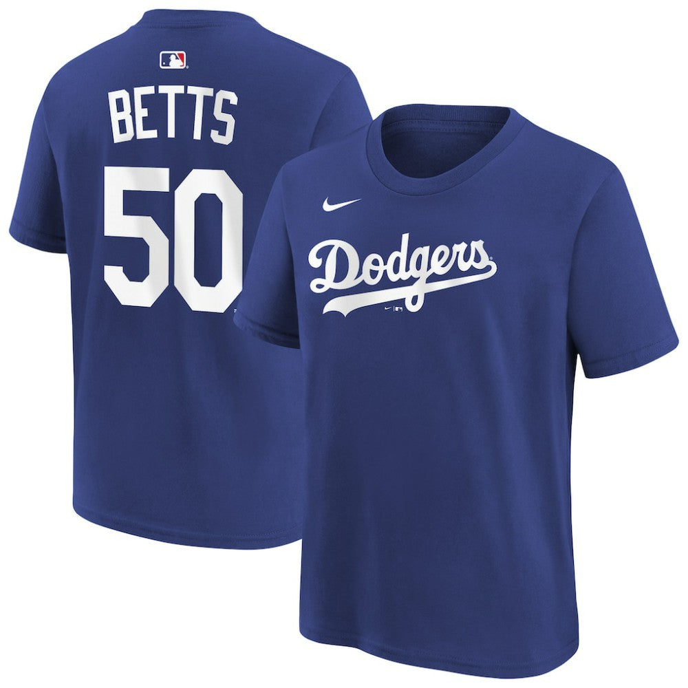 Mookie Betts Los Angeles Dodgers Youth Name & Number T-Shirt Royal | Nike