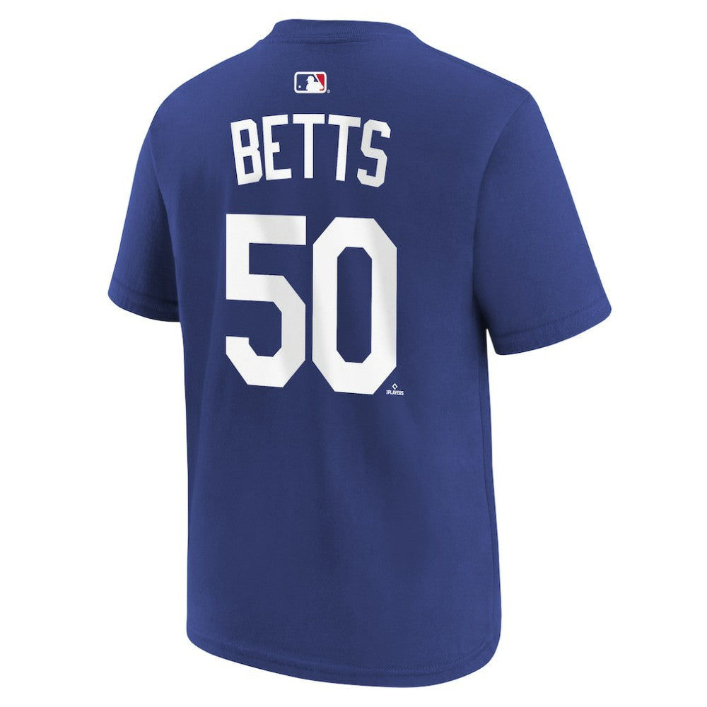 Mookie Betts Los Angeles Dodgers Youth Name & Number T-Shirt Royal | Nike