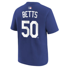 Mookie Betts Los Angeles Dodgers Youth Name & Number T-Shirt Royal | Nike