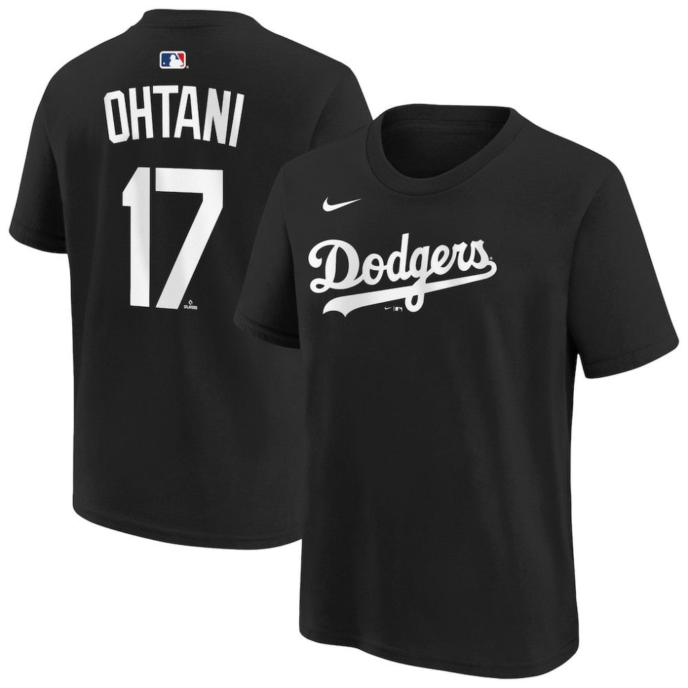 Shohei Ohtani Los Angeles Dodgers Youth Name & Number T-Shirt Black | Nike