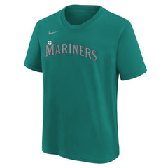 Cal Raleigh Seattle Mariners Youth Name & Number T-Shirt Teal | Nike