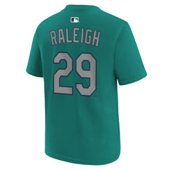 Cal Raleigh Seattle Mariners Youth Name & Number T-Shirt Teal | Nike